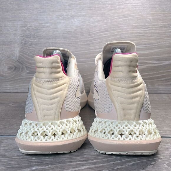 Adidas 4DFWD Pulse Halo Ivory Beige Women's Sz 9 Low Top Lace Up Running Sneaker - Picture 4 of 11